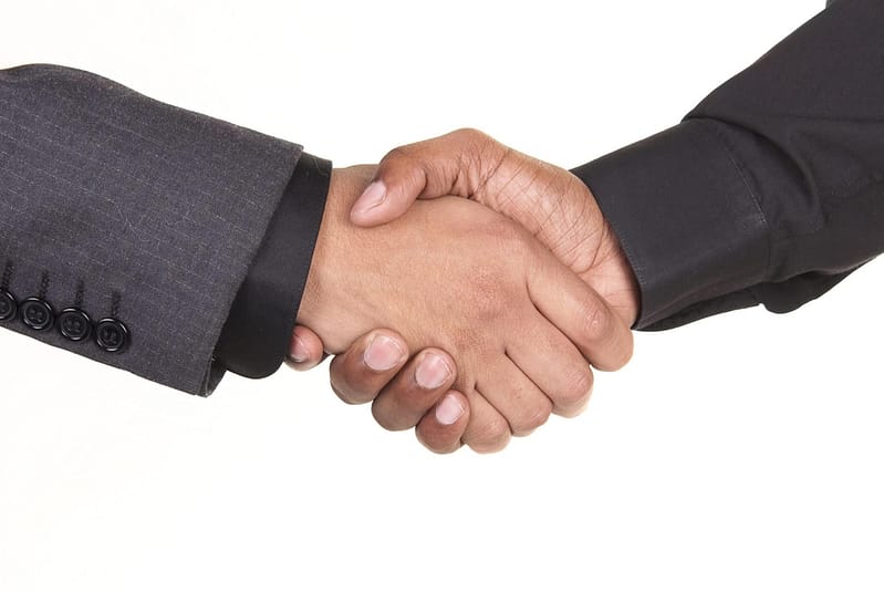African American Businessmen Shaking Hands