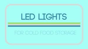 LED lights and cold food storage