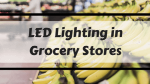 bananas in led lighting in grocery stores
