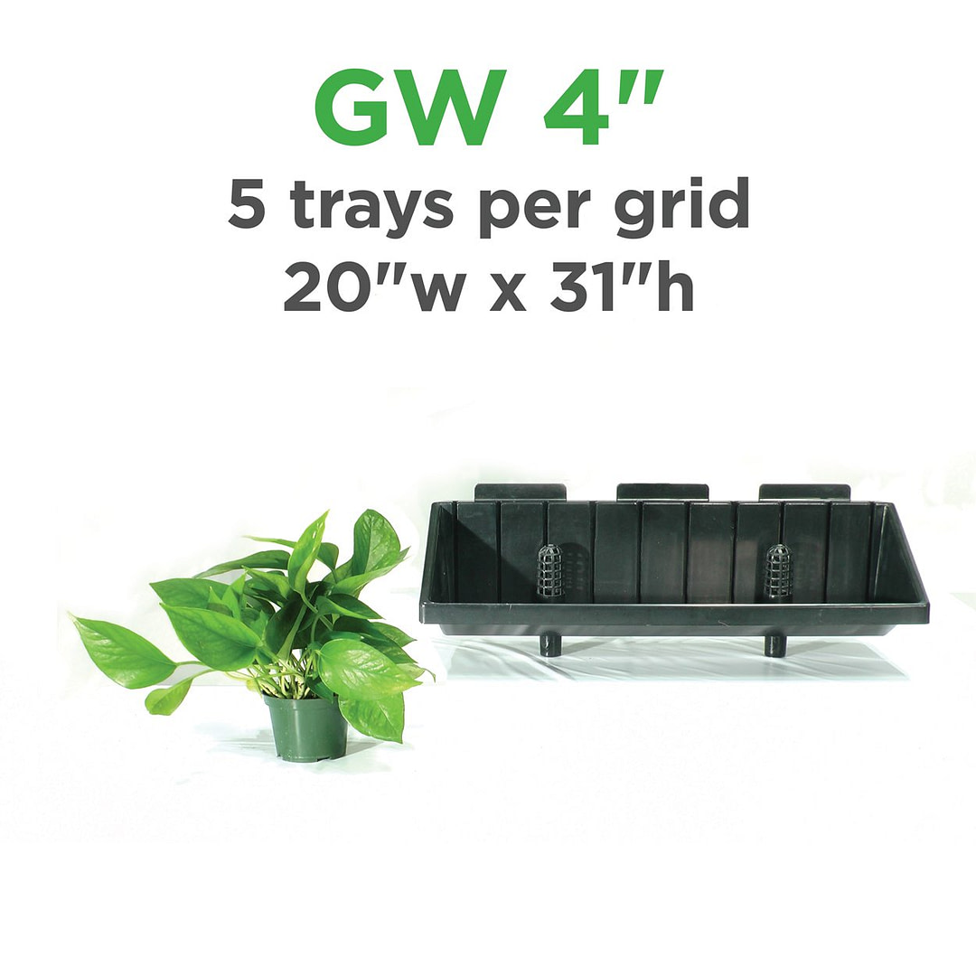 Green-Wall-Vertical-Planter-4-inch-plant-tray