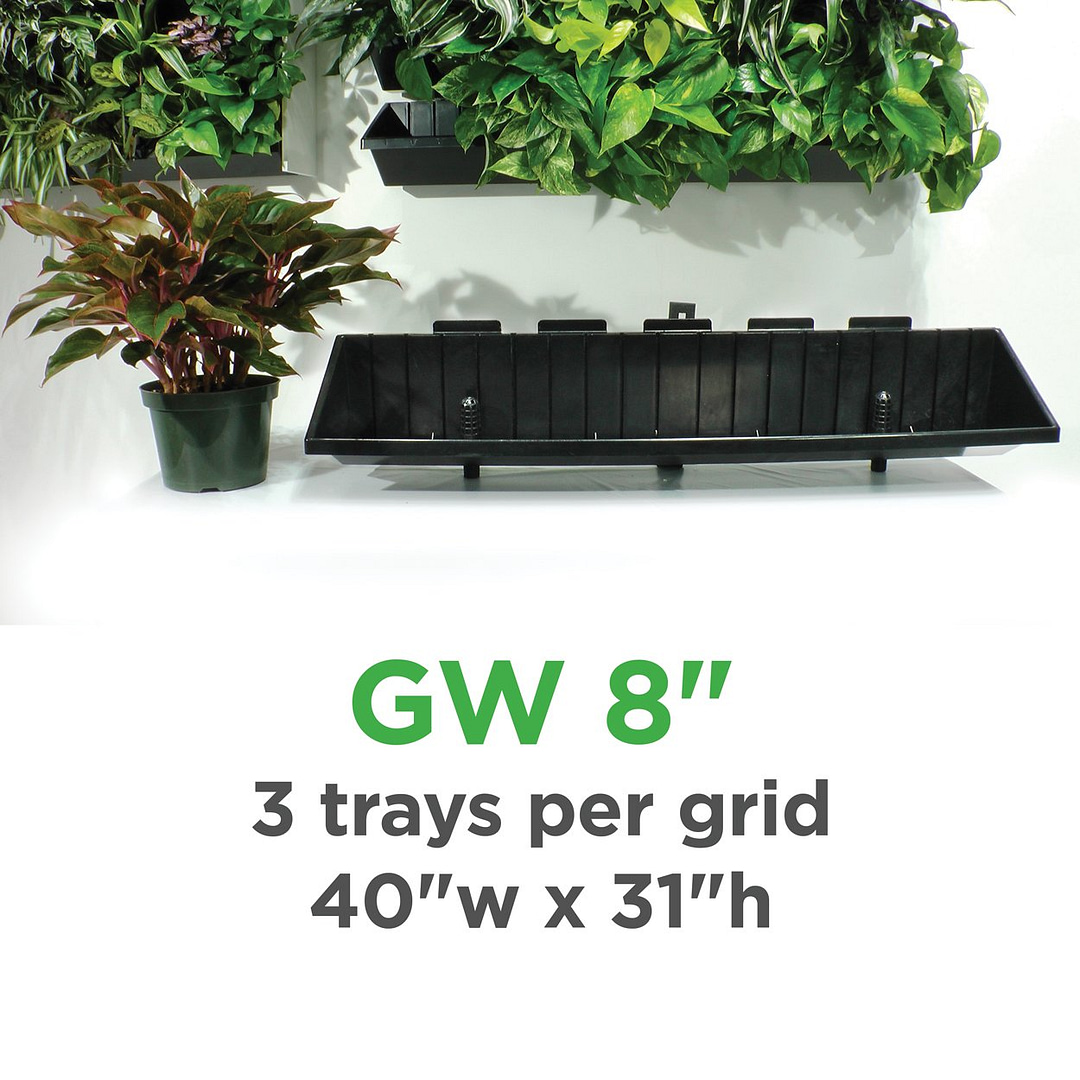 Green-Wall-Vertical-Planter-8-inch-plant-tray