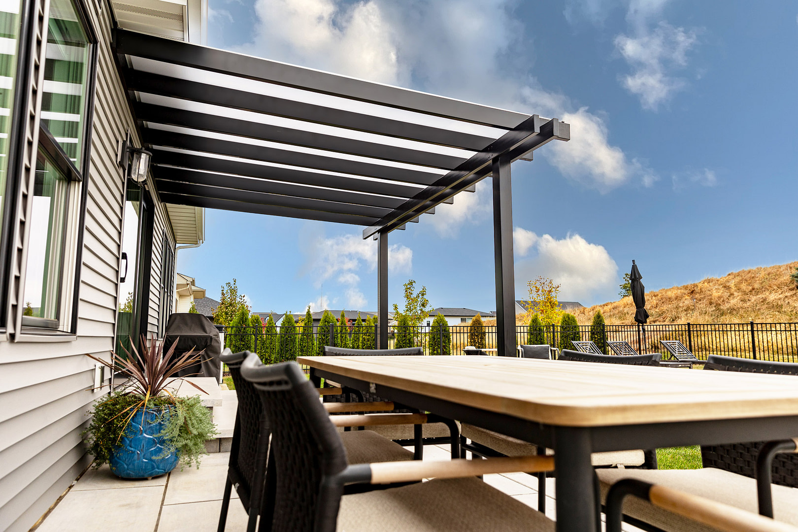 Rain Proof Pergola Patio Covers 16x16 | Heartland Pergolas
