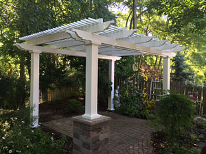 pergola surrounded by trees (1)