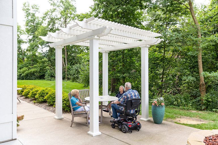 senior living pergola