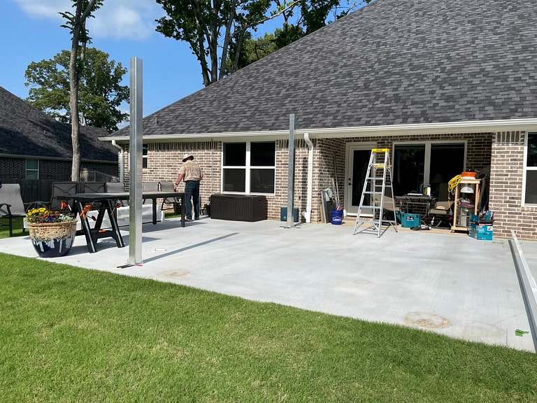 DIY pergola installation of pergola posts