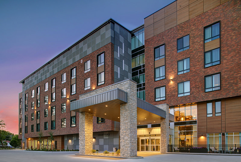 a large brick building