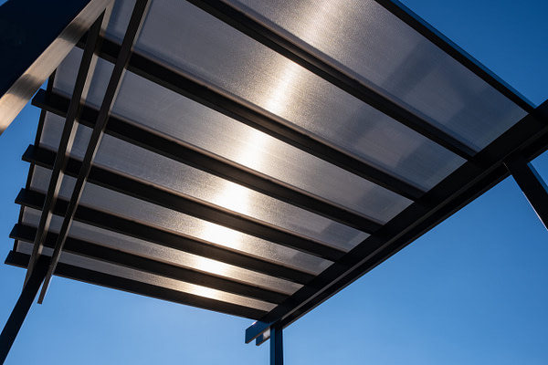 Elements 12x16 Freestanding Rain Proof Pergola - Black - Image 2