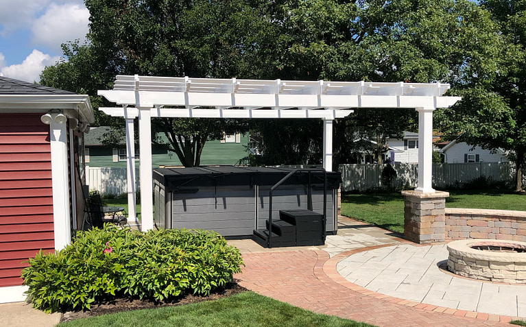 hot tub pergola
