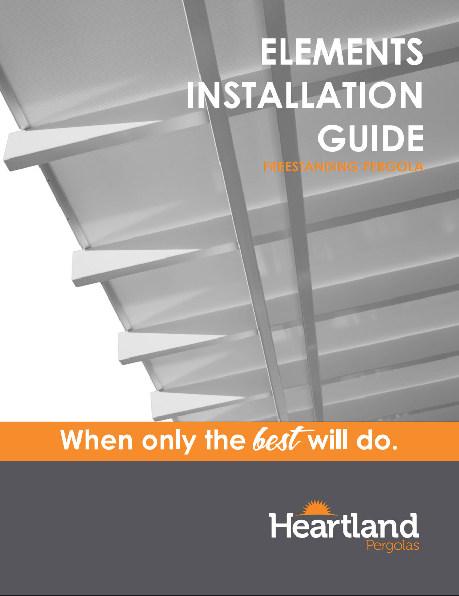 Cover image for the Elements Installation Guide - Freestanding Pergolas