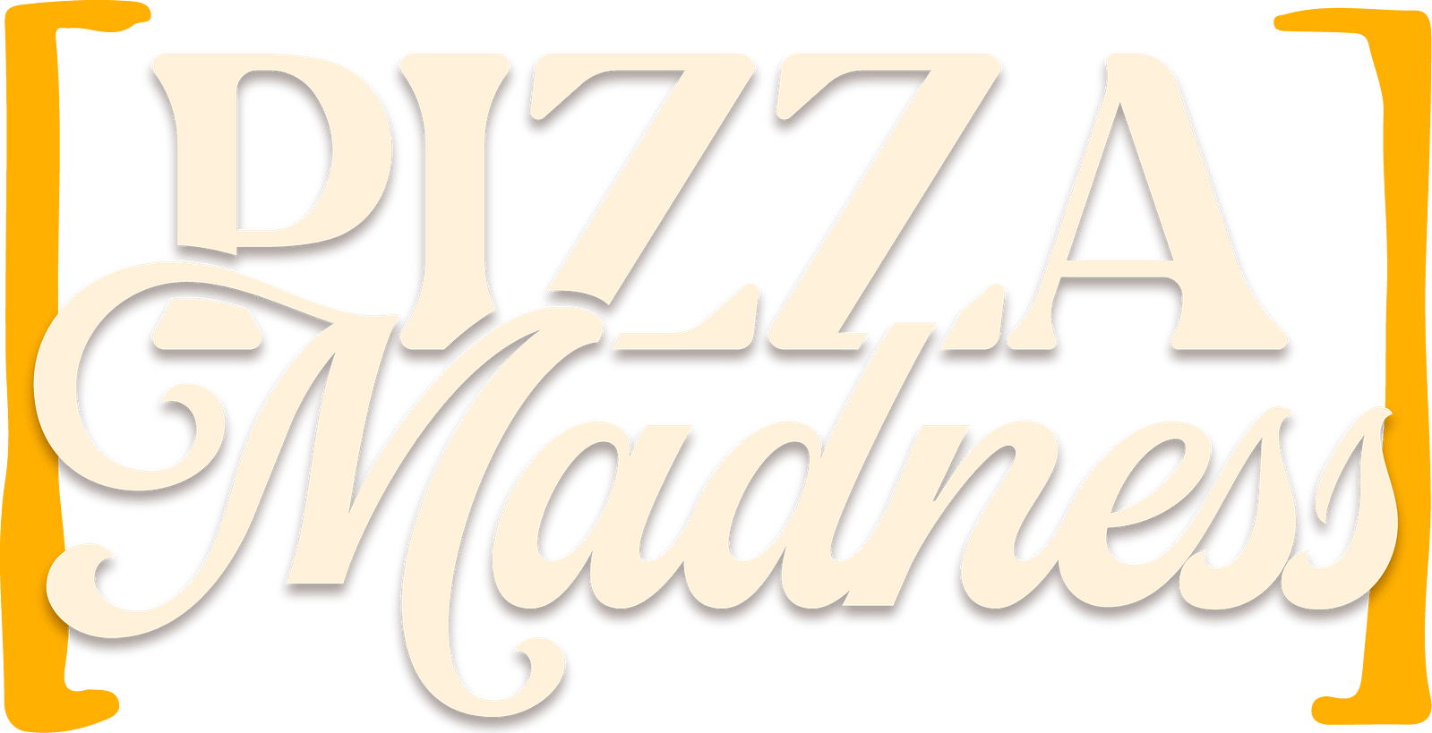 Pizza Madness logo with decorative script