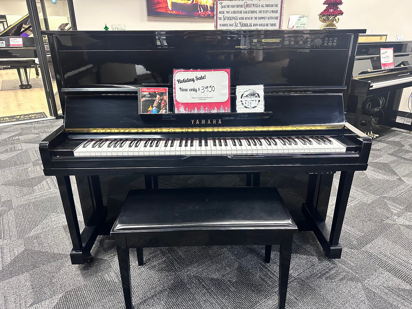 Yamaha MX100 II Disklavier Upright | Brock Family Music