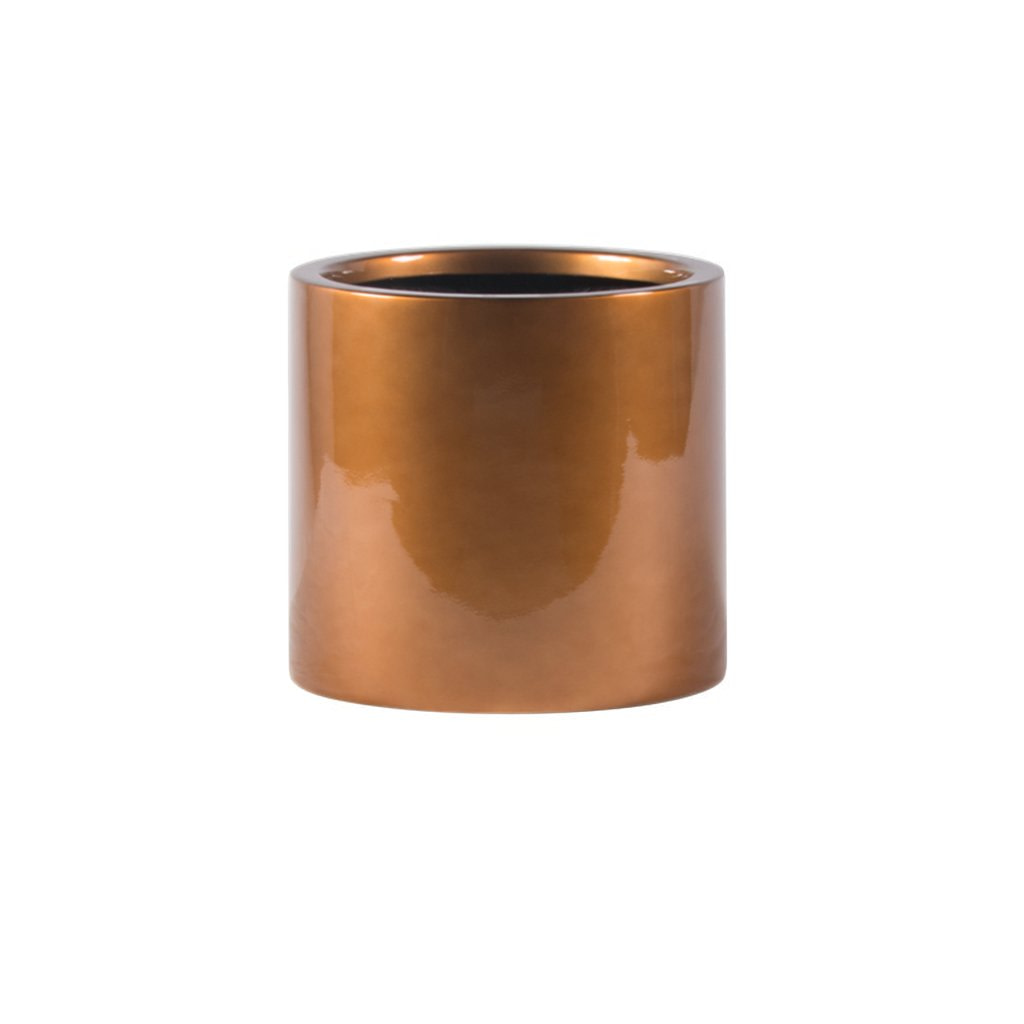 Earth-cylinder-planter-burnished-bronze Earth-cylinder-planter-burnished-bronze