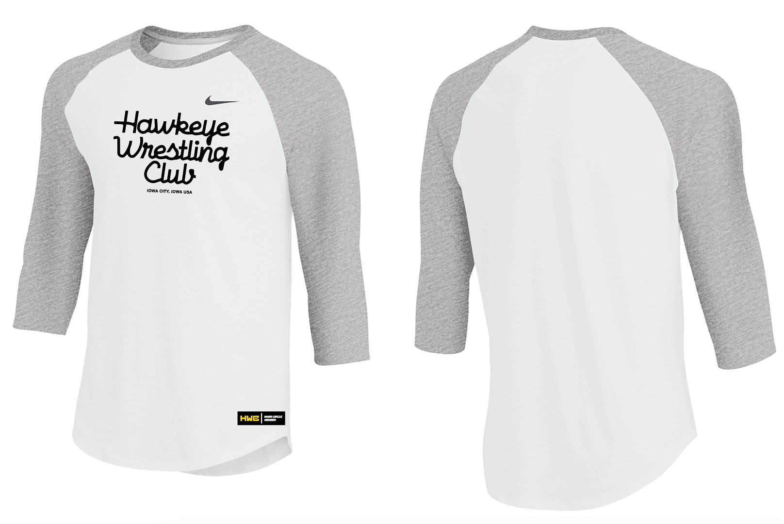 Hawkeye Wrestling Club Nike 3/4 Sleeve Shirt