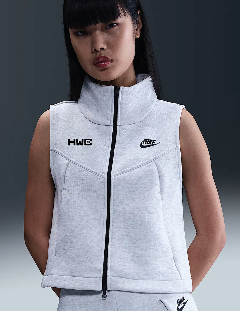 Women's Fleece Vest - LGHT GREY