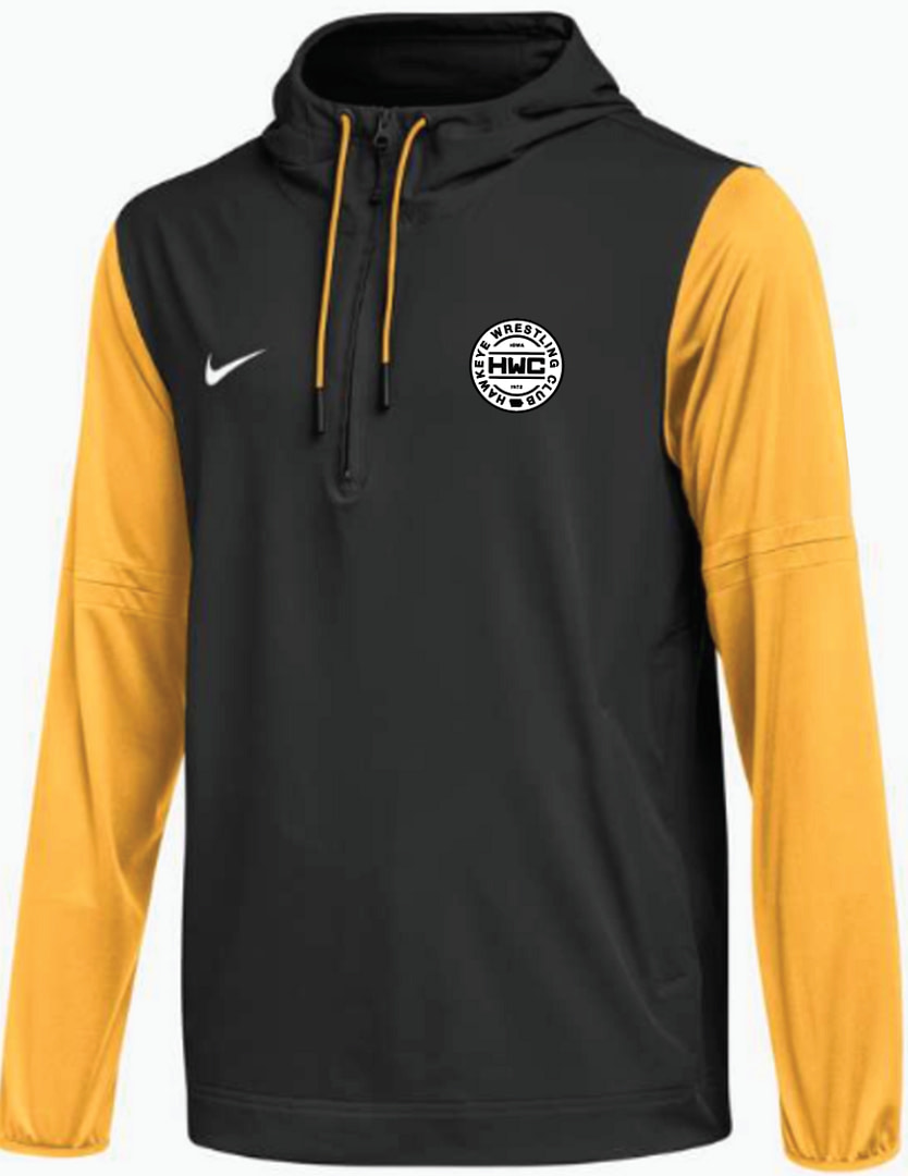 BLK/GLD - NIKE Half Zip Jacket