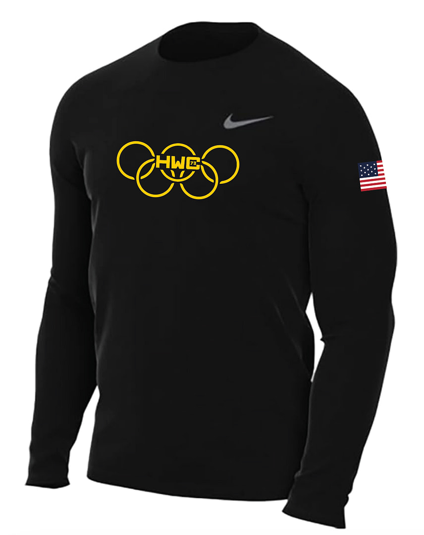 Rings & Flag NIKE Long Sleeve Tee