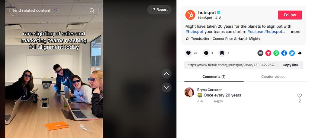 hubspot-tiktok-post
