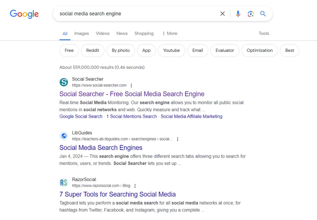 social-media-search-engines-definition