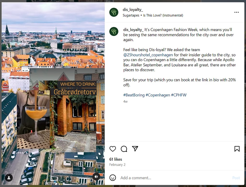 social media storytelling example - 1