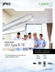 LED T8 Type B BYPASS Spec Sheet REVISED WEB Page 1