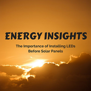 Installing LEDs before solar panels