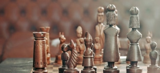 chess pieces on chess board