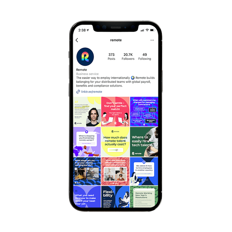 Remote.com Instagram Grid