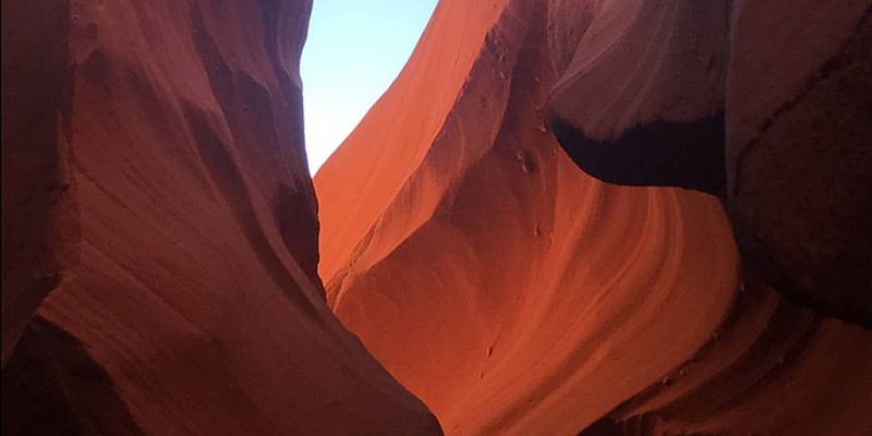 inside of desert canyon