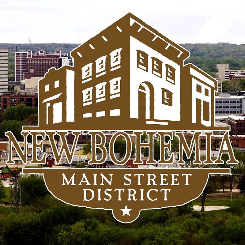 New bohemia main street district logo