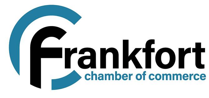 Frankfort Chamber of Commerce logo in blue and black