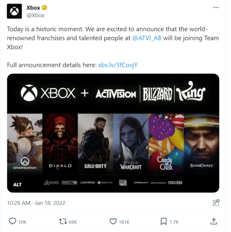 activision acquisition
