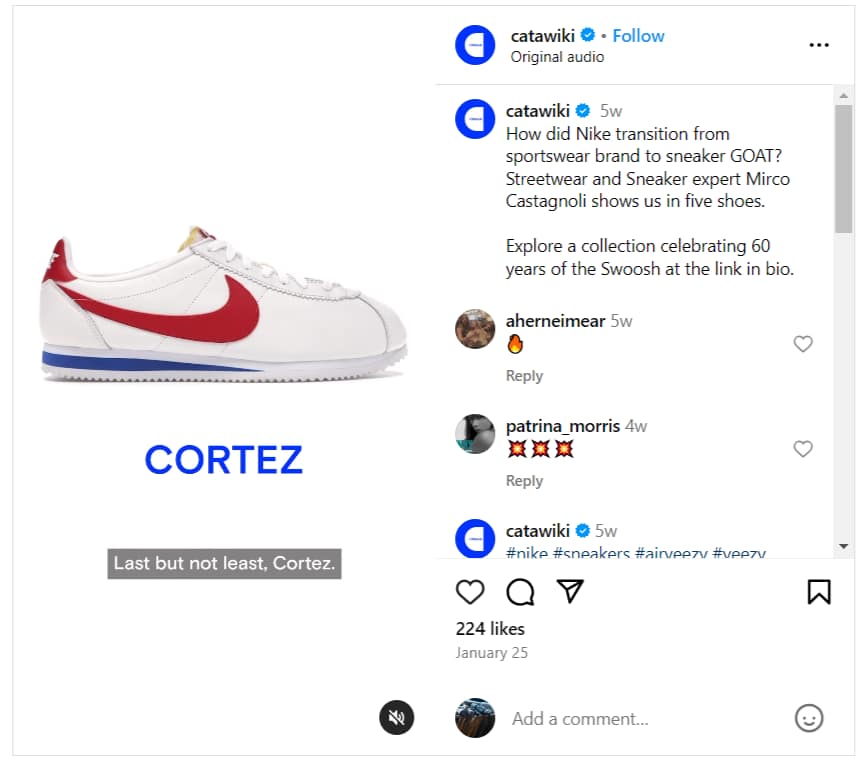 Storytelling on social media - example 3