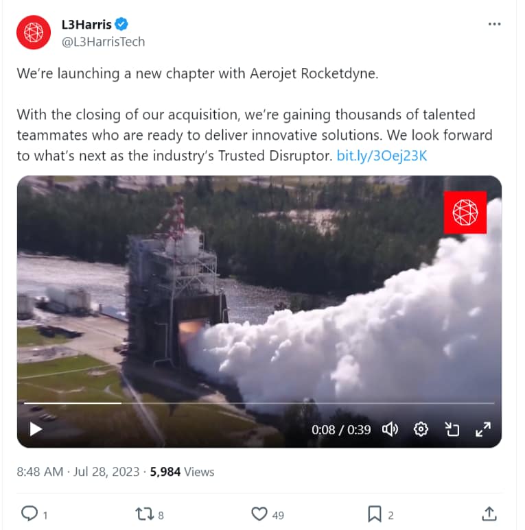 rocketdyne acquisition