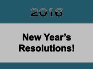 2016 resolutions